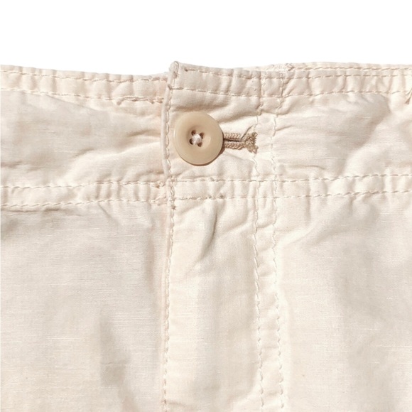 Gap Utility Cargo Skirt, Cream Linen Blend, Size 6 - Picture 3 of 13